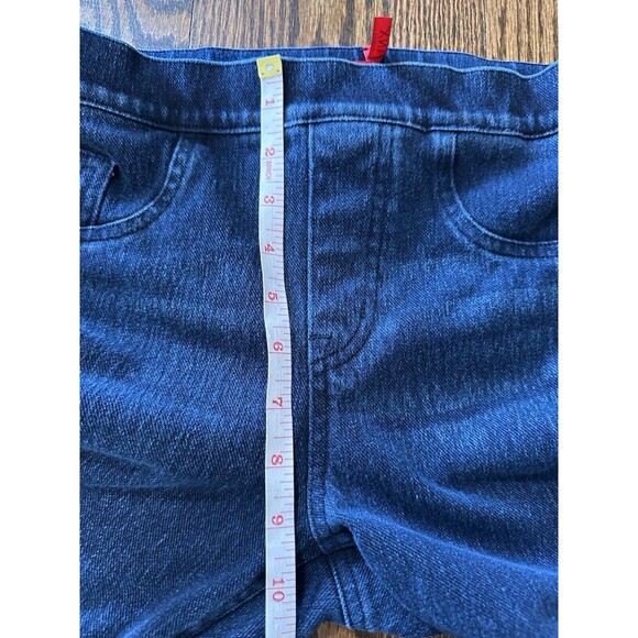 Spanx Jean-ish Denim Jogging Leggings Womens Small Dark Wash Pull On Stretch - Picture 7 of 9